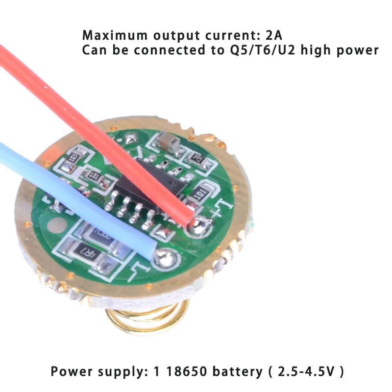 1 sztuk dalekiego zasięgu blask LED latarka akcesoria 20MM multi-gear niestandardowe 3-gwiazdkowe płyta sterownicza obwodu zębatego