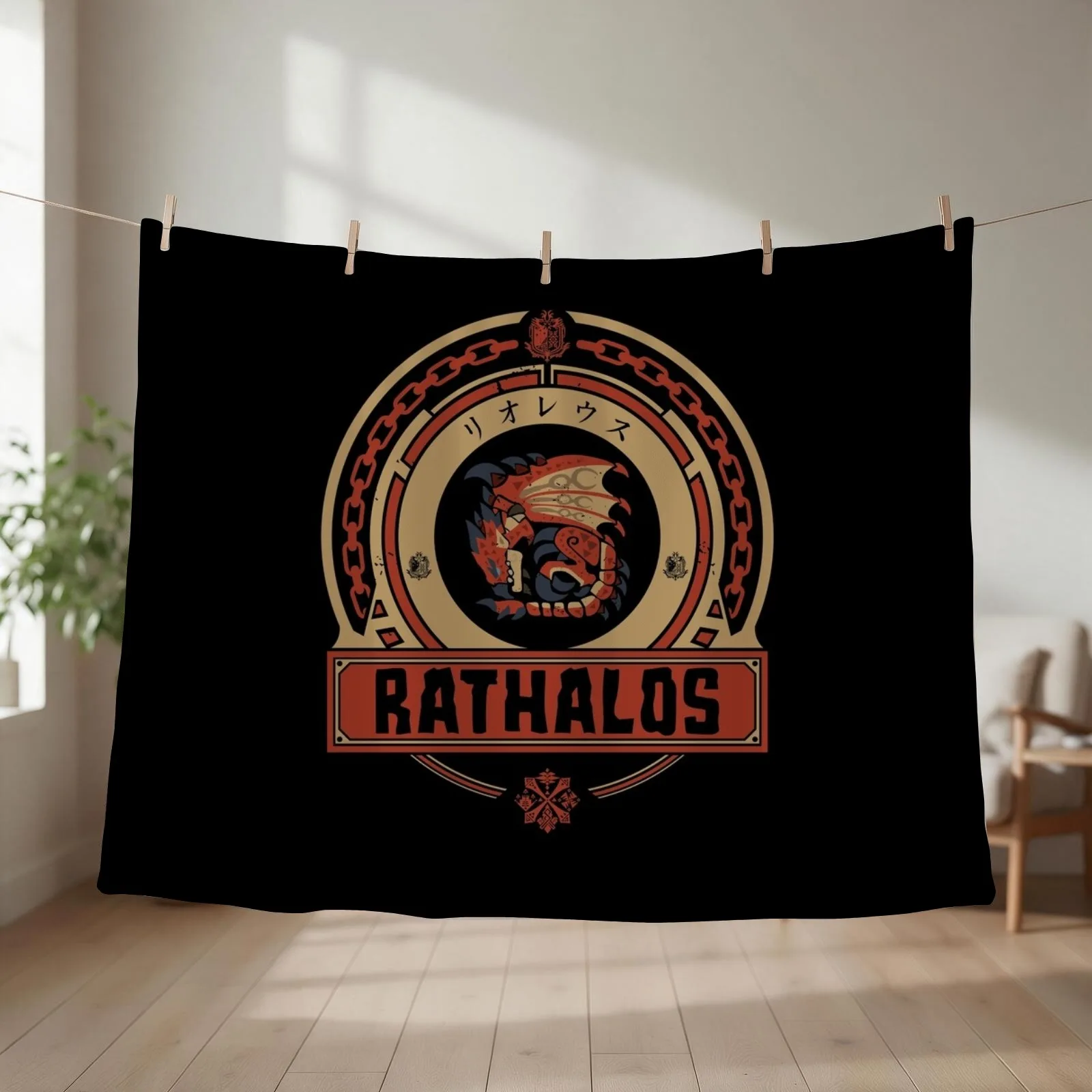 RATHALOS - ORIGINAL EDITION Throw Blanket couch cozy soft plush fuzzy picnic outdoor blanket
