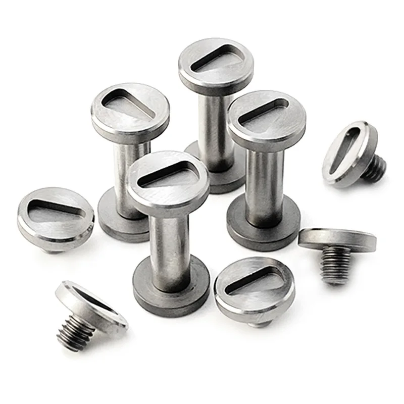 Stainless Steel Material Shirogorov Knife Style Knife Handle Making Parts M4 Pair Locking Screws Rivet Spindle Nail Bolt