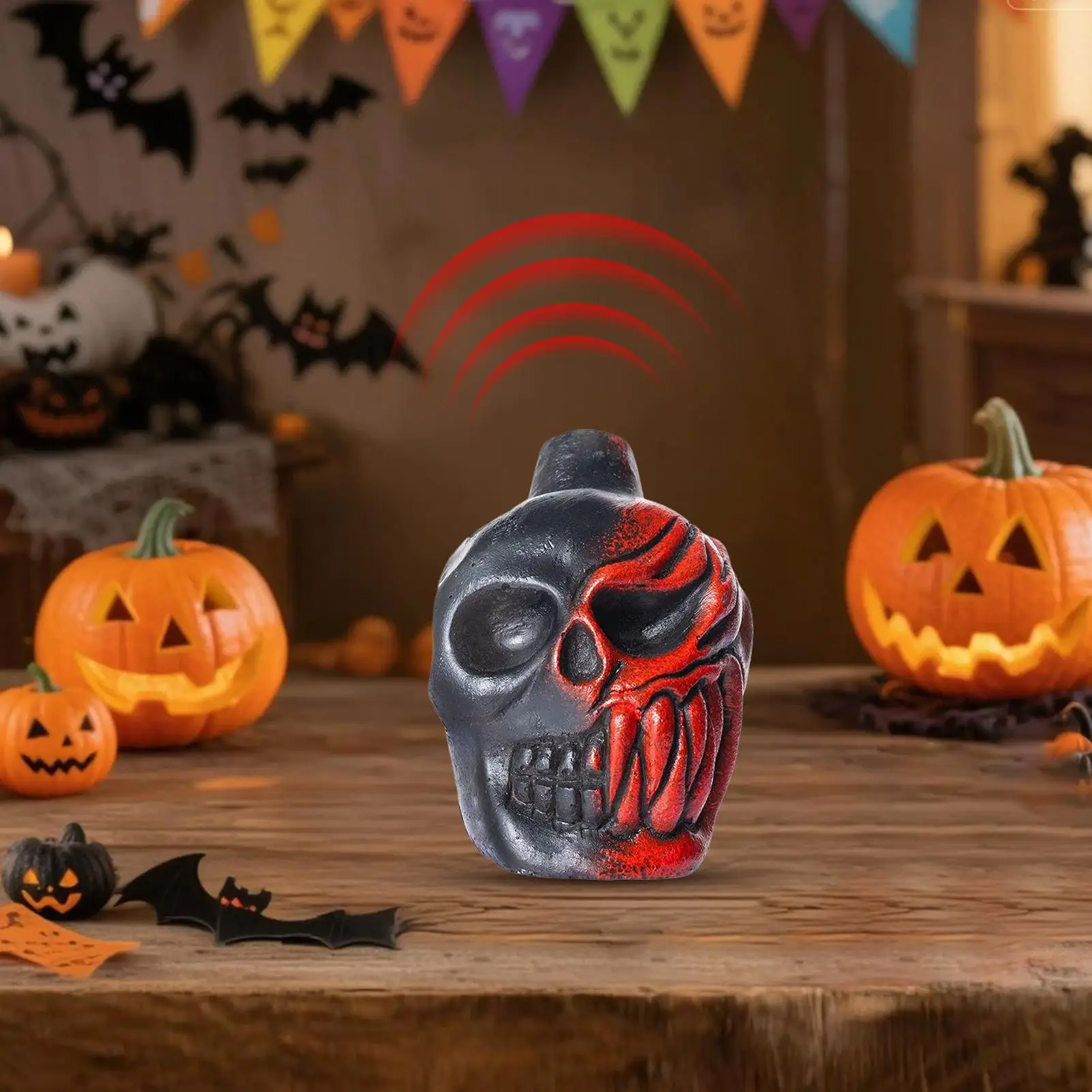 전문가용 호루라기 고스 해골 할로윈 특이한 수집품 해골 소품 비명 소리 나는 수집품 장난감 교실 코스프레용