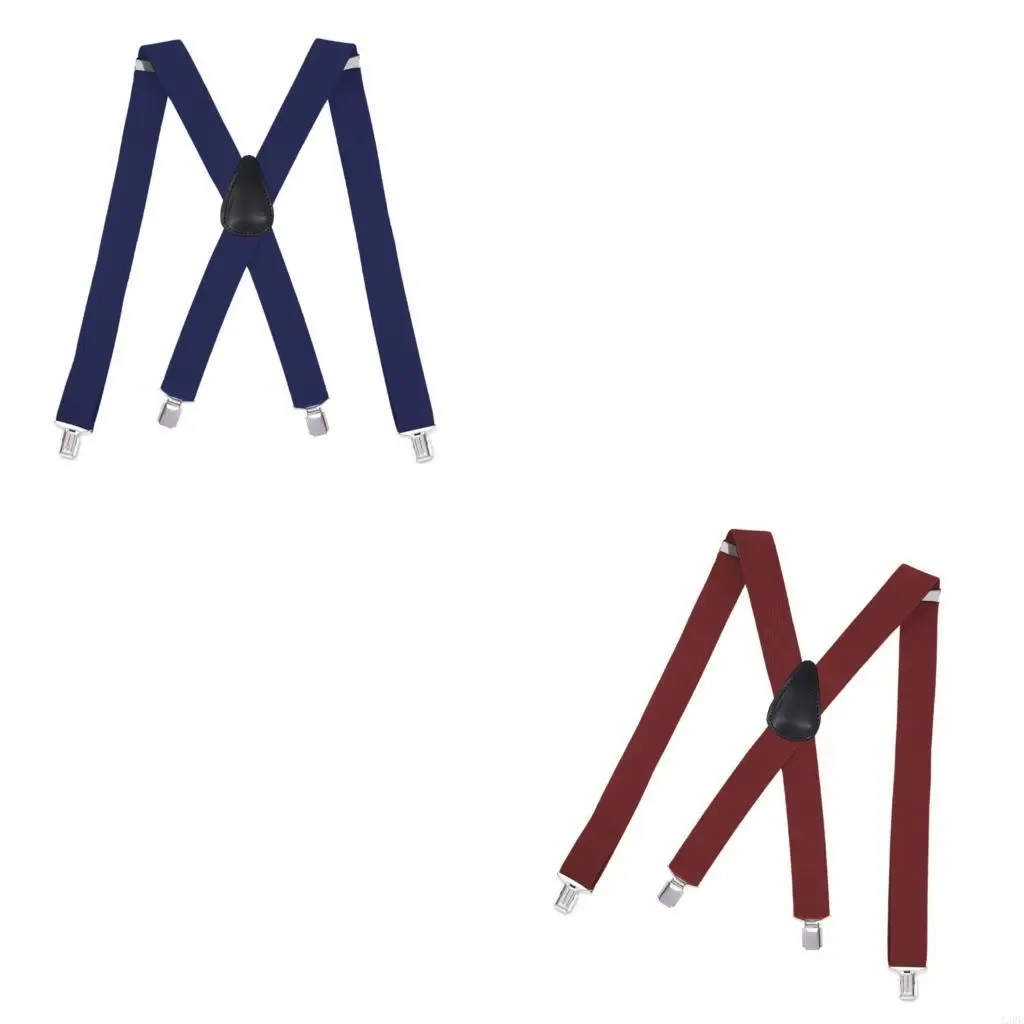 حمالات الرجال متعددة الألوان قابلة للتعديل مع 4 أشرطة مرنة بوليستر مرنة للمظهر الأنيق #1