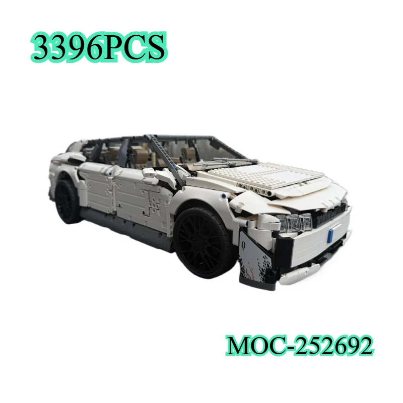 NEW 3396PCS MOC E5 Sportback Supercar Model Building Blocks Children's Assembled Toy Birthday Christmas Gift