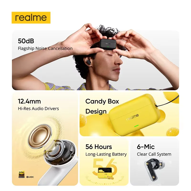 Version globale des écouteurs - Realme Tablet Accessories avis et prix