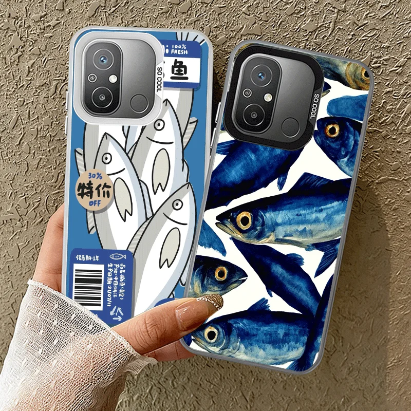 Discounted Salted Fish Shockproof Phone Case for Xiaomi Poco X7 X6 X5 X3 Pro F7 Ultra M8 Redmi 15C 15 14C 13C 12C 10C 13 12 10