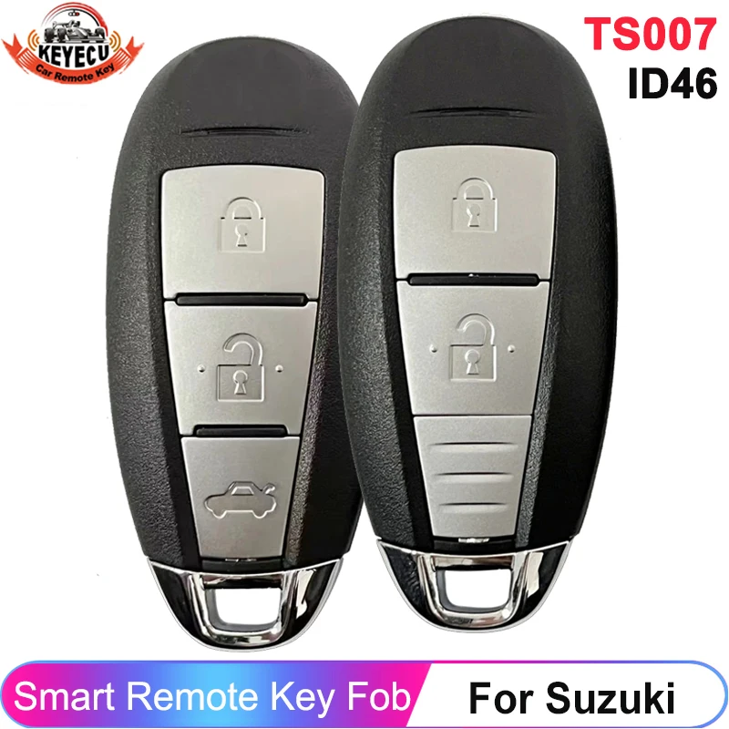 

KEYECU TS007 TS008 для Suzuki Swift Kizashi SX4 Vitara 2010 - 2016 315/433 Φ Remote ID46 ID47 Chip P/N: 37172-71L00