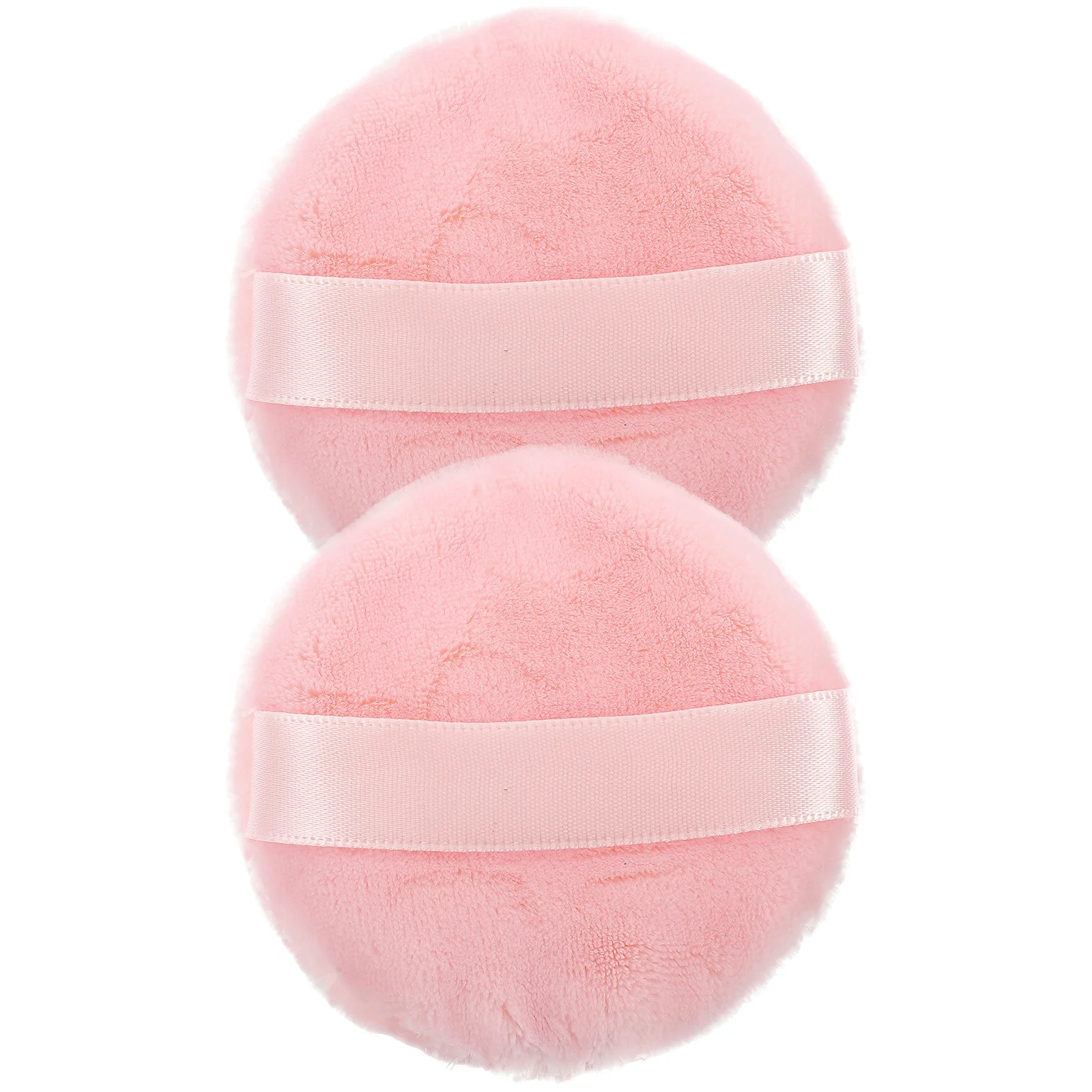 Éponge de maquillage en poudre bouffante en coton doux, 2 pièces, éponge Durable et réutilisable pour fond de teint, Blush, surligneur, maquillage