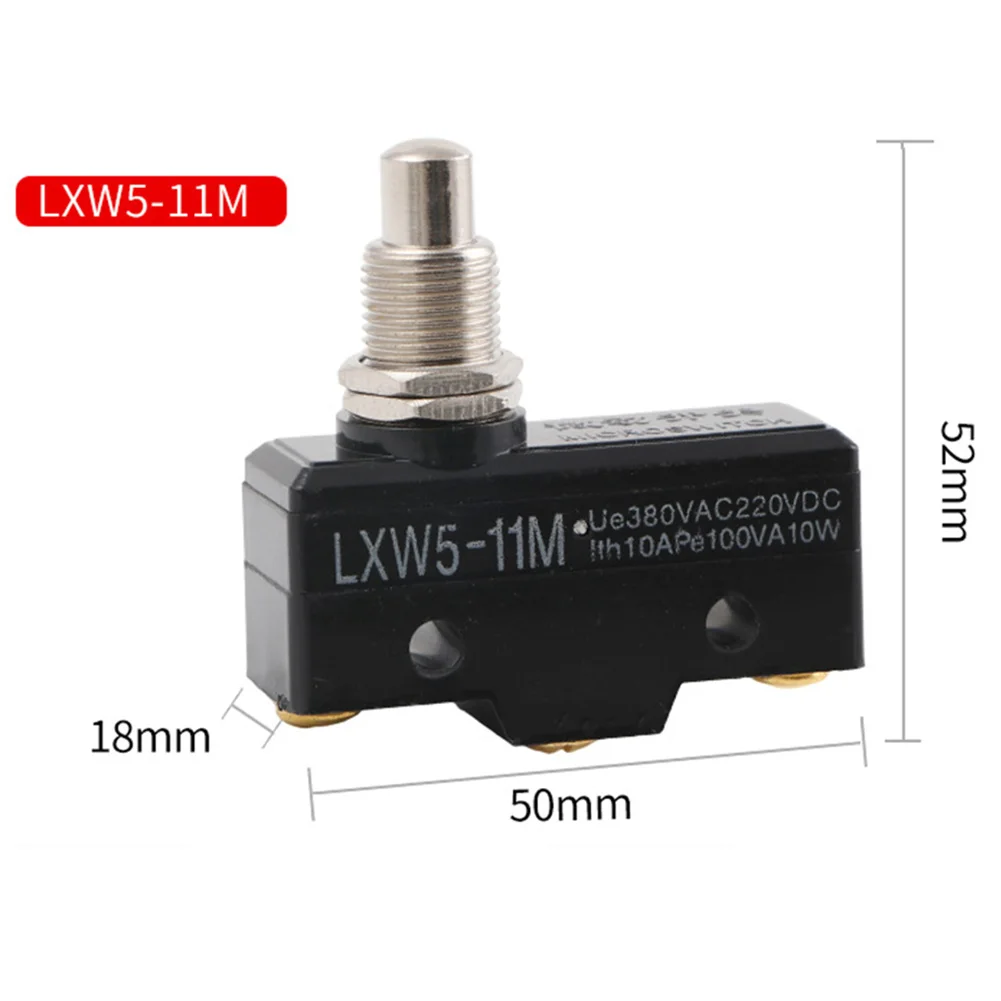 LXW5-11M Push Plunger Actuated Momentary Travel Switch for Equipment Position Control AC 380V DC 220V 10A SPDT Industrial Grade