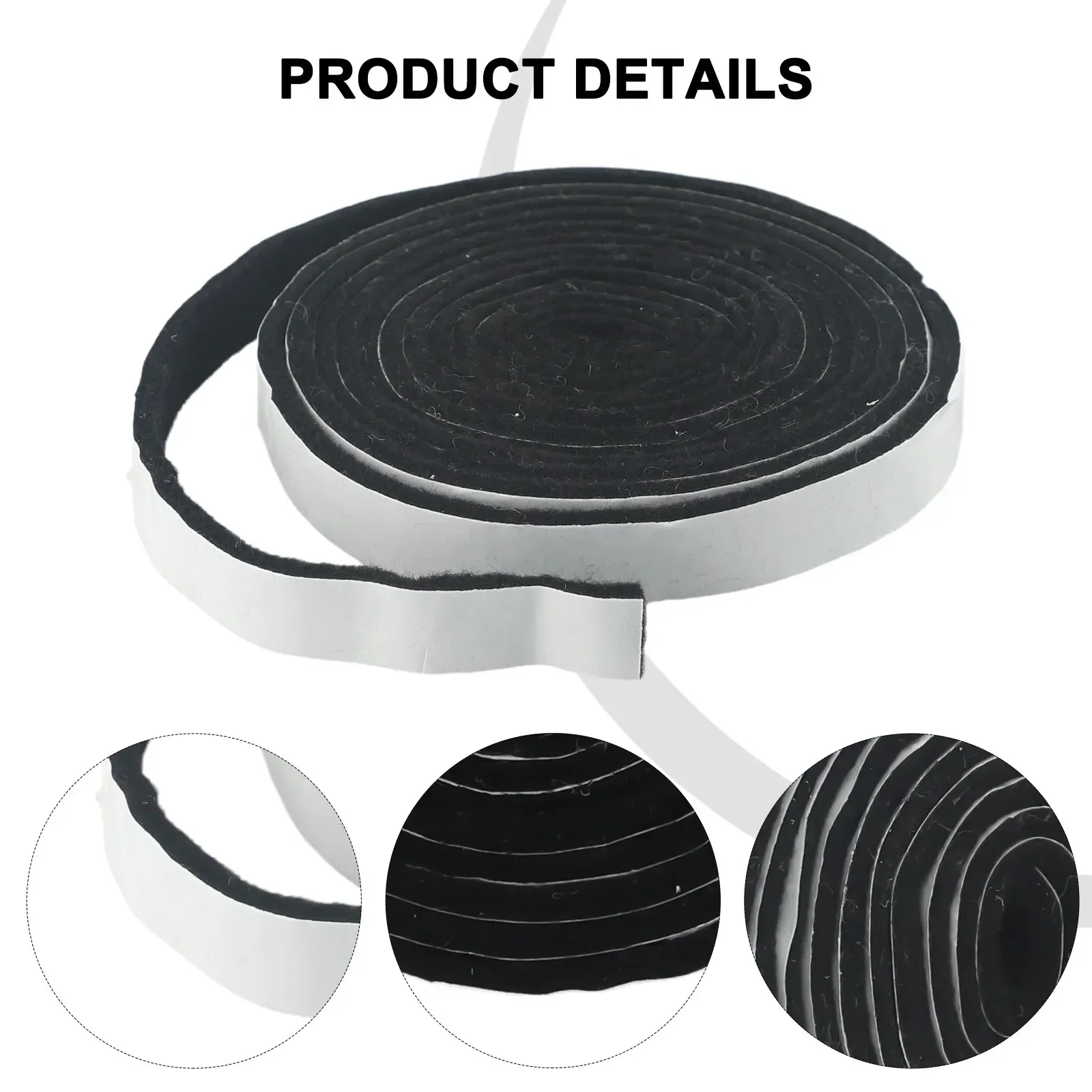 

Barbecue Sealing Tape Garden Home Gasket High Heat Outdoor Replacement Seal Adhesive Self Stick 1.3CM*3MM*2.3M