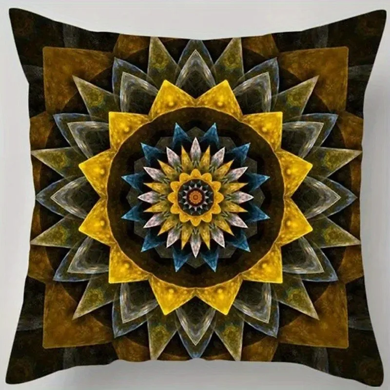 Exquisite Mandala Pattern Digital Print Suitable For Sofa, Bedroom, Car, Pillow Cover