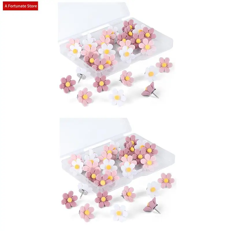 

Flower Push Pin Cork Notice Board Thumb Tacks Drawing Pins Chart Pin For Office Bulletin Board-A78G