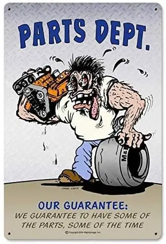 Tin Sign Vintage Chic Art Decoration Poster Hot Rod Drag Race Car Body Shop Mechanic for Store Bar Home Cafe Farm Garage or C