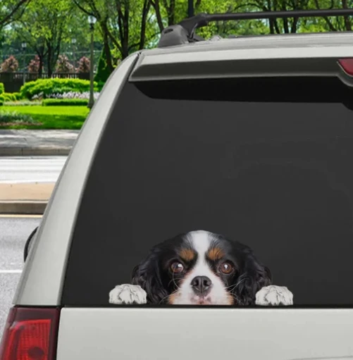 

Custom External Vinyl Car Spaniel Car Sticker DIY Car Labrador Car Sticker