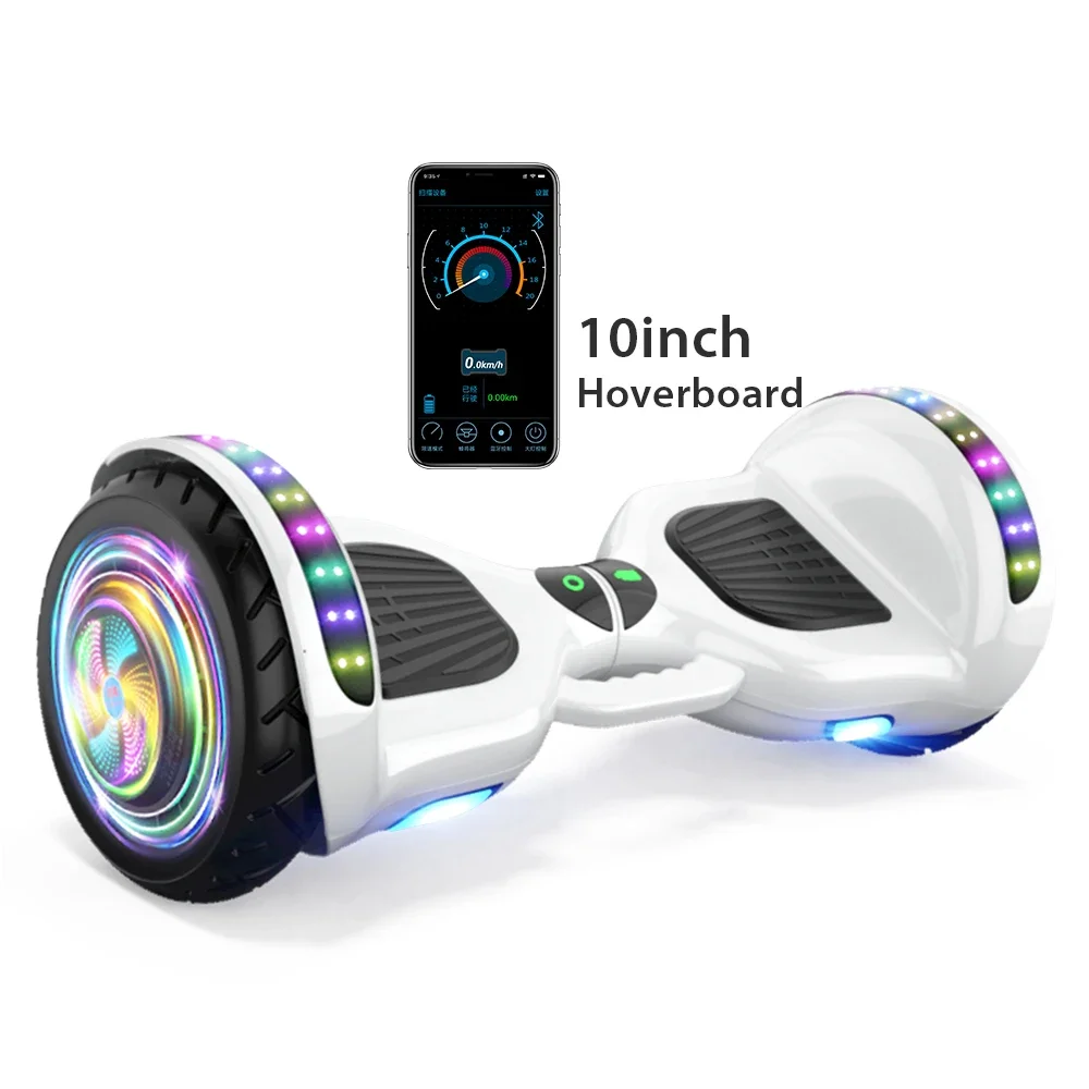 

2024 New Cool Lighting Tunnel Motor Hoverboard 10inch Self Balance Scooter 700W Dual Motor For Kids And Adults