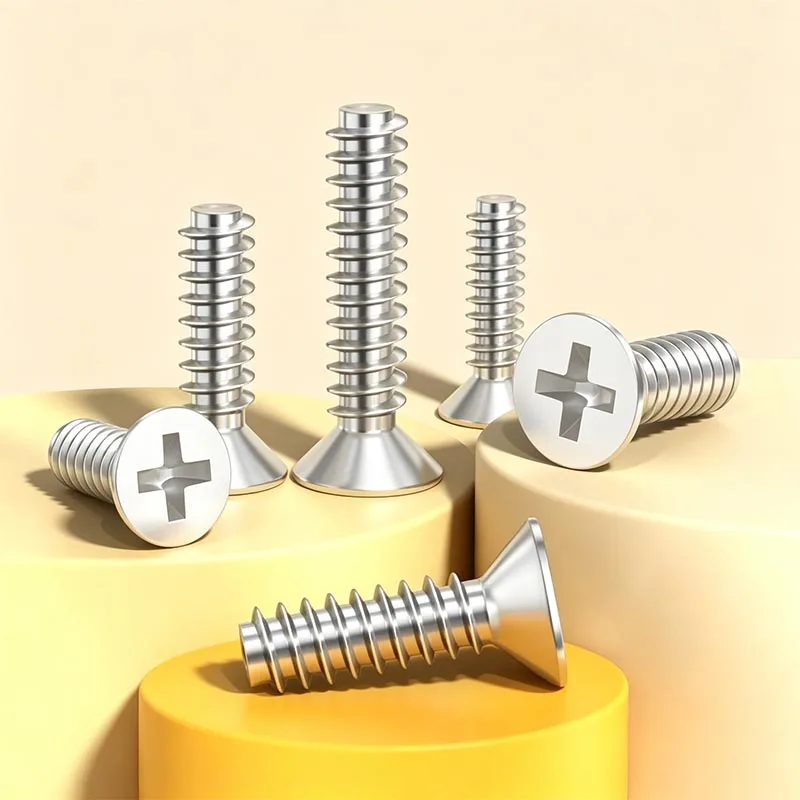 M1.4 M1.7 M2 M2.3 M2.6 M3 M4 Mini Micro Small 304 Stainless Steel Cross Phillips Flat Bolt Countersunk Head Furniture Screw