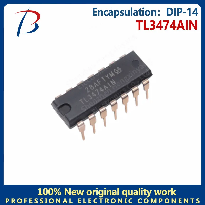 10 Buah TL3474AIN Chip Penguat Operasional DIP-14 In-Line