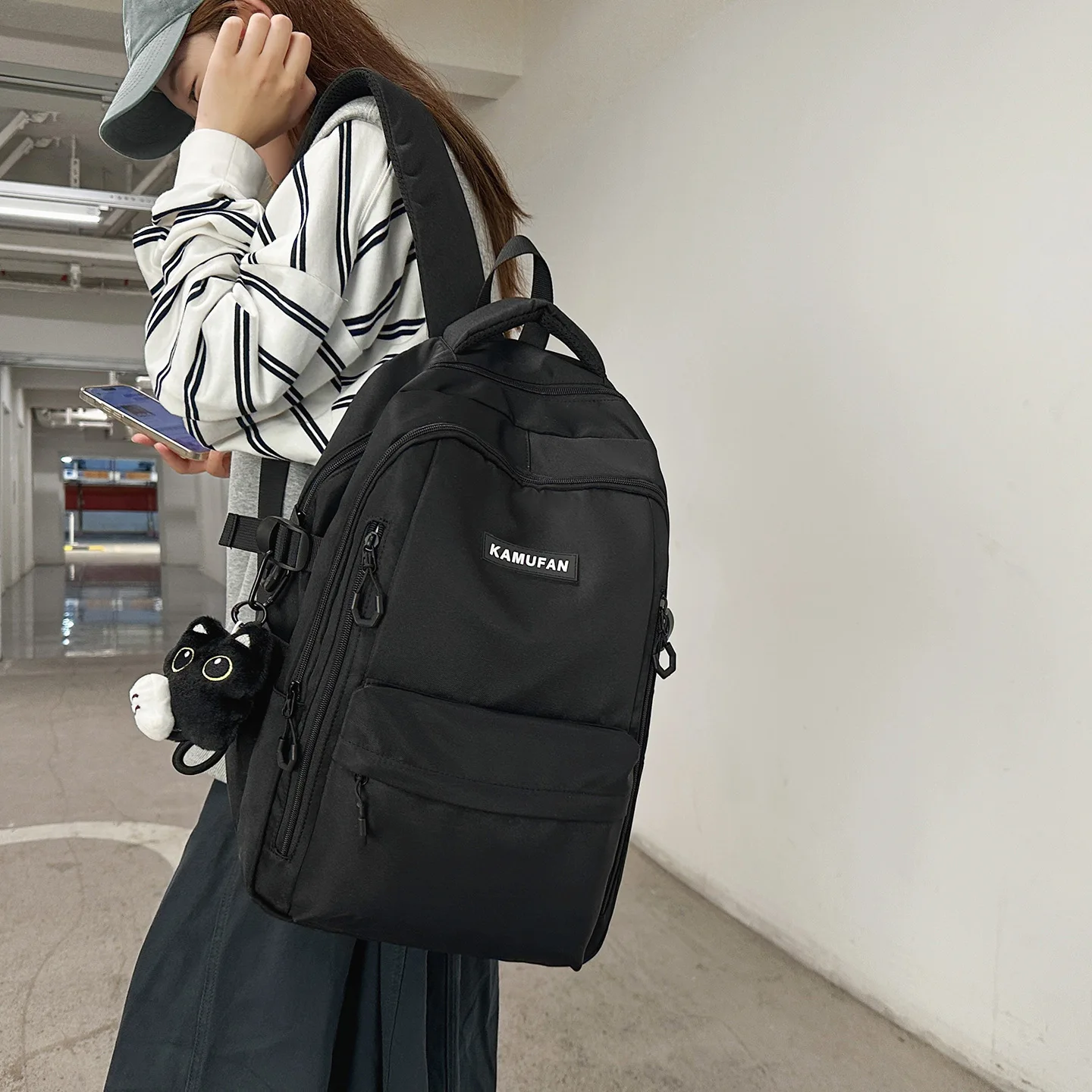 Large Capacity Multi-Layer Pocket Backpack Commuter Bag Middle High School Teens Students - Casual Daypack, Backpack for School