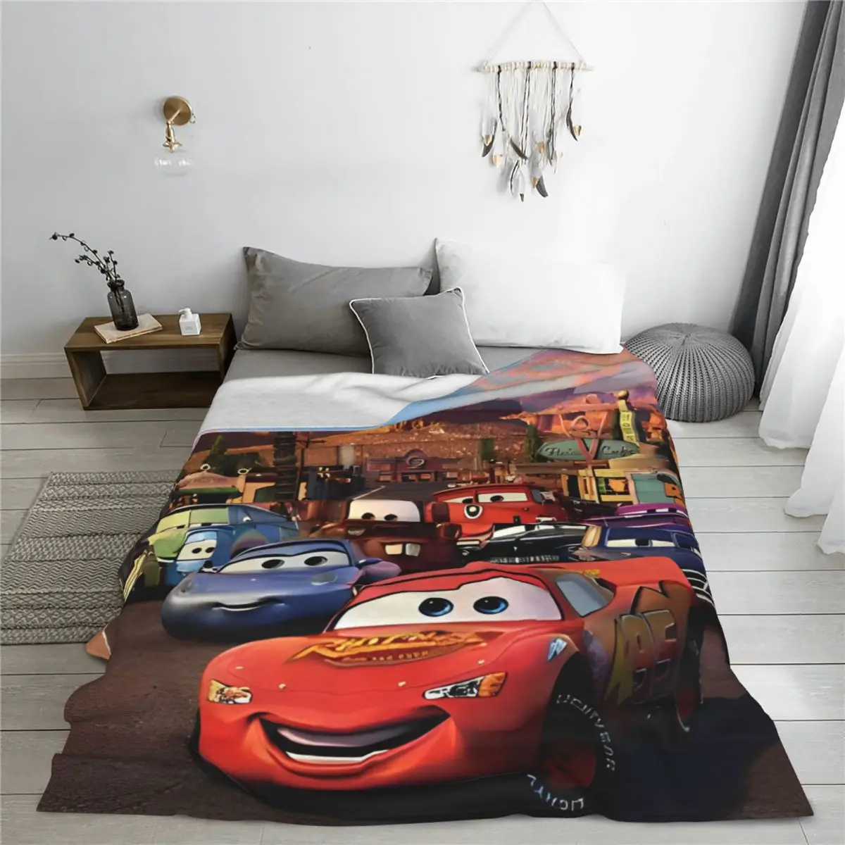 Lightning McQueen Best Friends Blanket Flannel Decoration Super Soft Throw Blanket for Bedding Outdoor Plush Thin Quilt