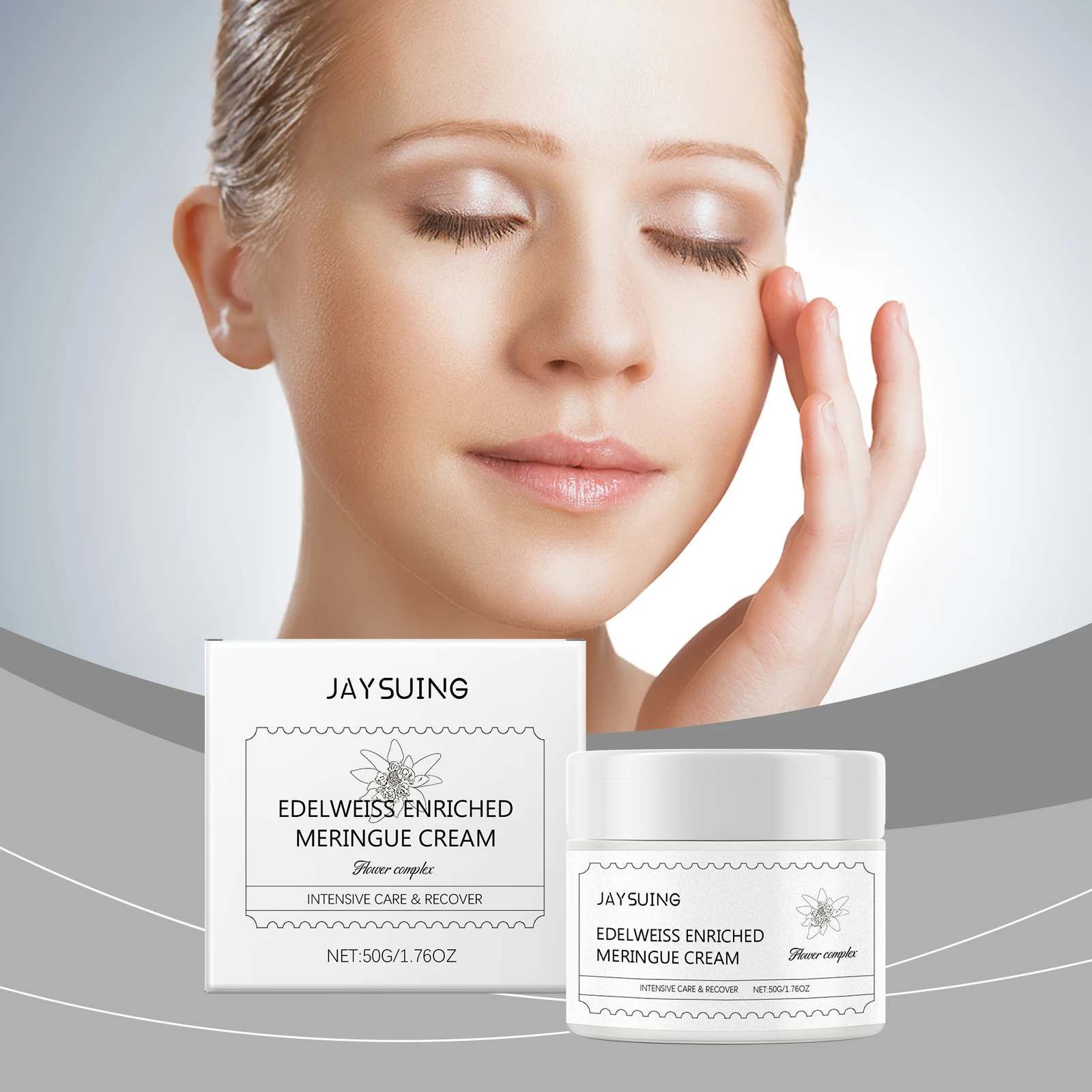 Collagen Facial Cream Deep Moisturizing Brighten Smooth Skin Reduce Fine Lines Improve Dullness Dryness Hyaluronic Acid Essence
