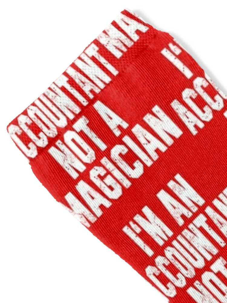 I'm an Accountant Not a Magician Socks Antiskid soccer bright garter moving stockings winter gifts Socks Men's Women's