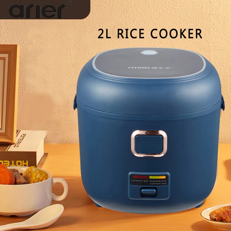 

Rice Cooker 2L 24V 220V Truck Home Dual Use Multi-function Electric Home Appliance for Camping Blue Russian Menu