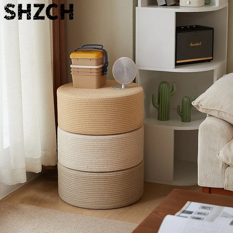 Round Meditation Floor Cushion Tatami Mat Zen Sitting Pad for Living Room Yoga Pillow