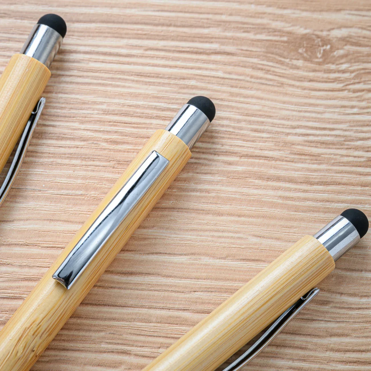 50PCS  Touch Screen Bamboo Pen Hotel Office Student Gift Advertising Pen Touch Screen Bamboo Pen Wholesale B