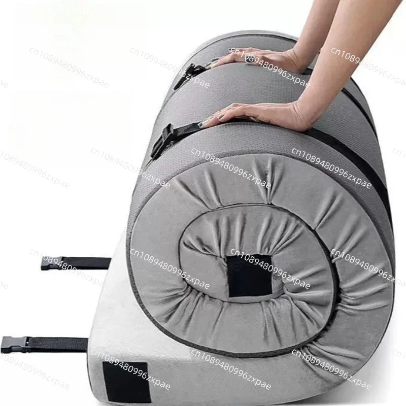 Single sponge upholstered thin pad roll bag portable storage non-slip outdoor camping mat memory cotton mattress