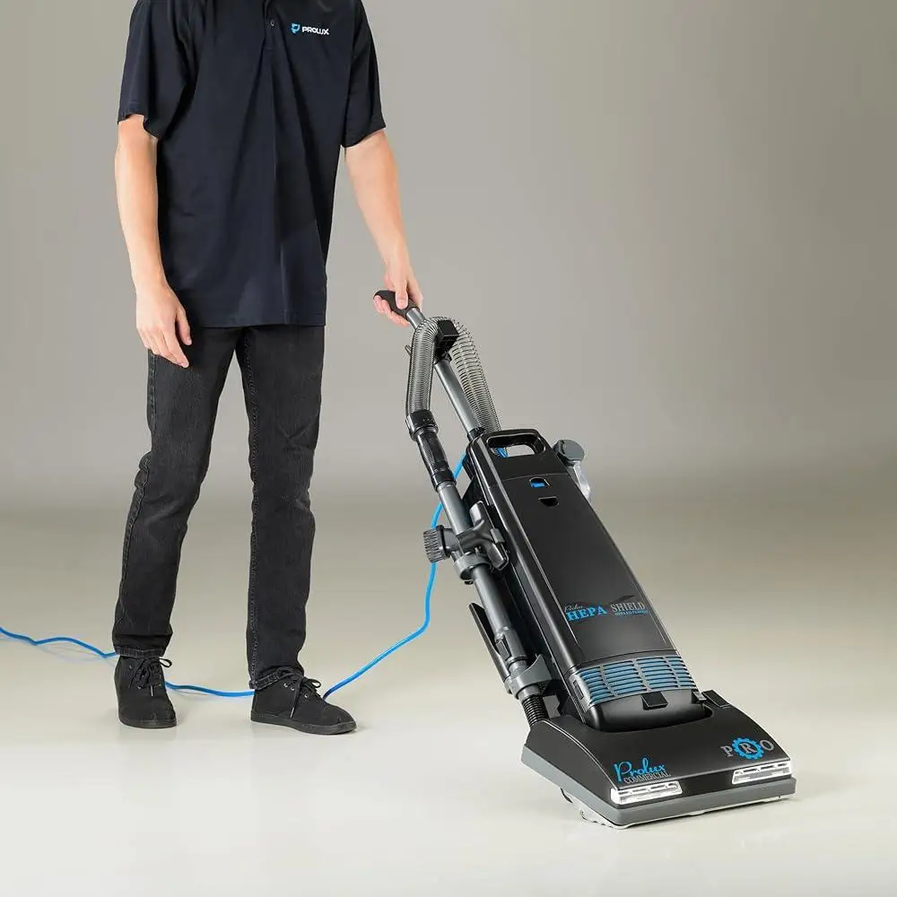 Коммерческий пылесос 8000 Вертикальный HEPA-фильтр 12 А Всасывание Встроенные инструменты Светодиодные фонари Прочная эффективность уборки