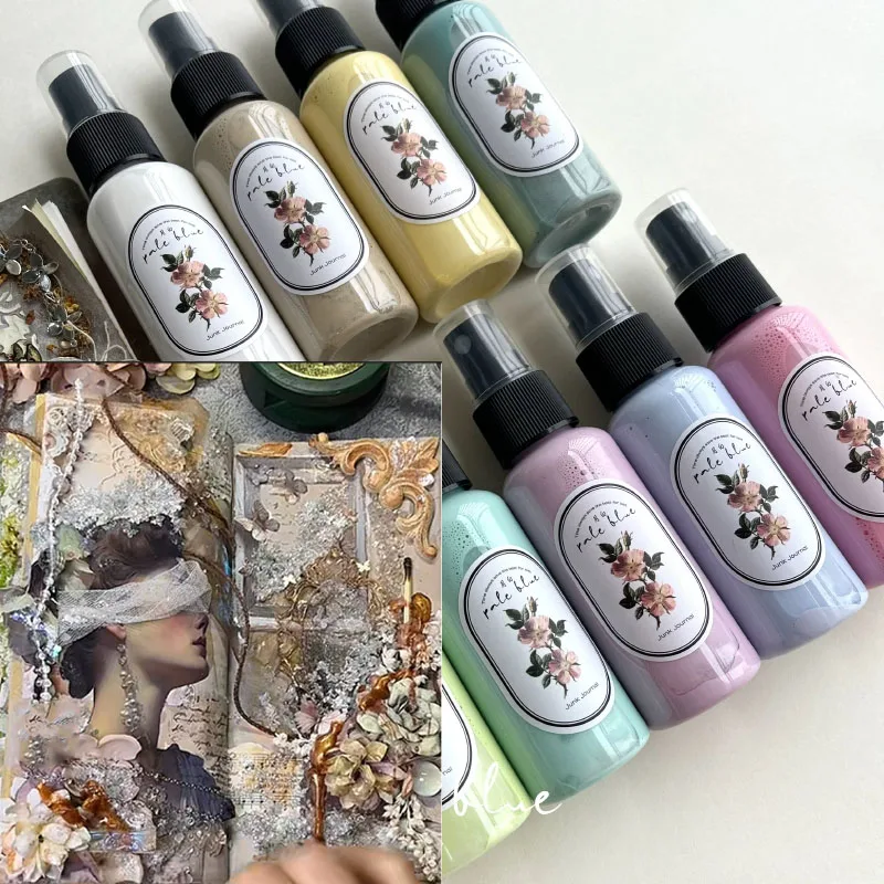 50ml Macaron Color Self-adjusting Pigment Spray DIY Art Grunge Magazine Hand Account Homemade Material