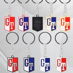 For GT Skyline GTR 350 370Z Qashqai Teana Juke X-Trail Livina March Car Keychain Badge Keyring Metal Key Chain Ring