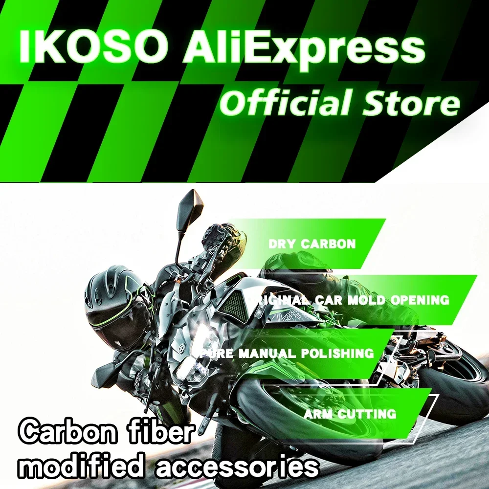 For Kawasaki ZX-10R Carbon Fiber Fixed wing 100% Full Pure Dry Carbon Fiber Motorcycle Parts and Accessories 2020 +