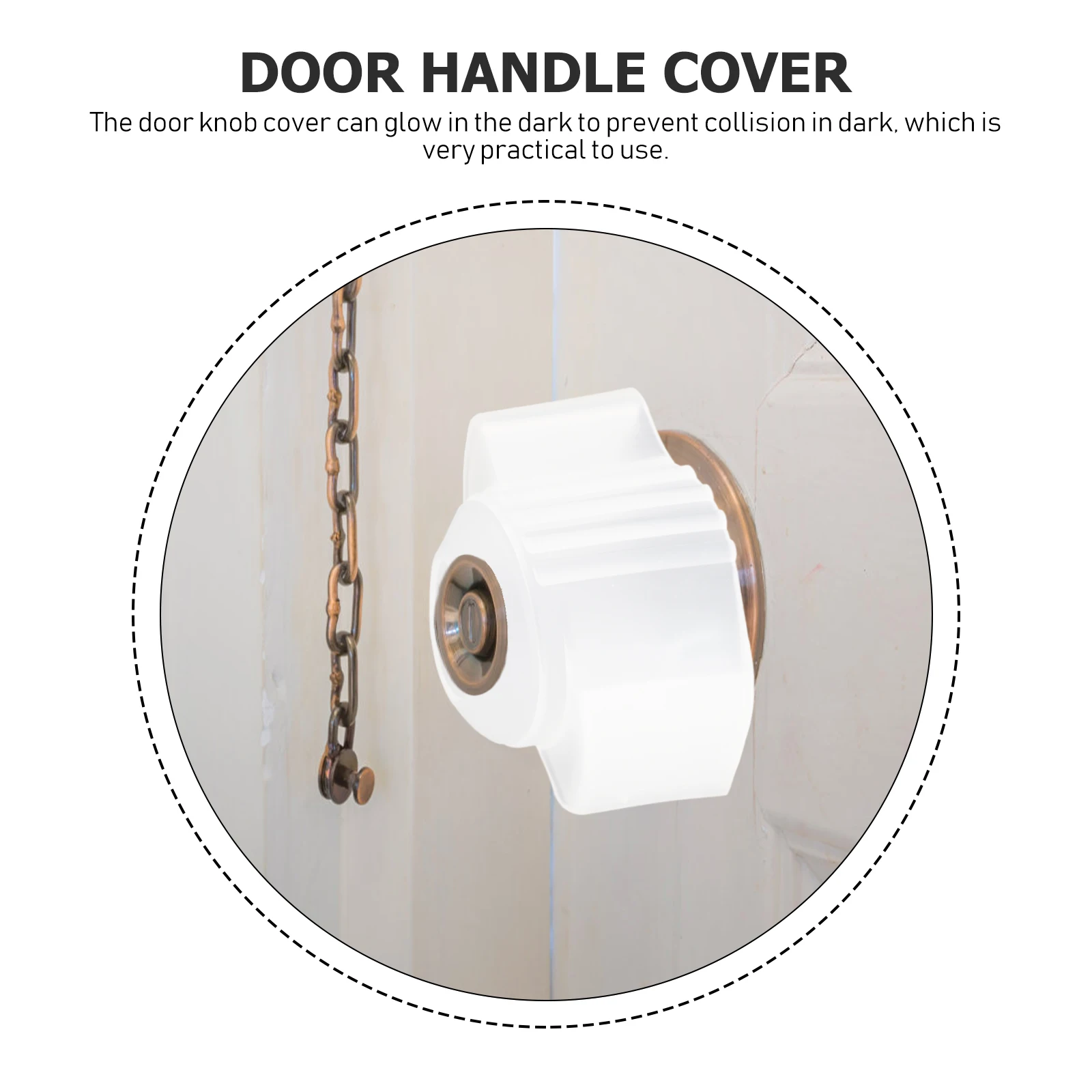 

3pcs Lock Cover Silicone Glow In Dark Child Proof Door Knob Covers Easy Install No Damage Door Handle Protector Anti