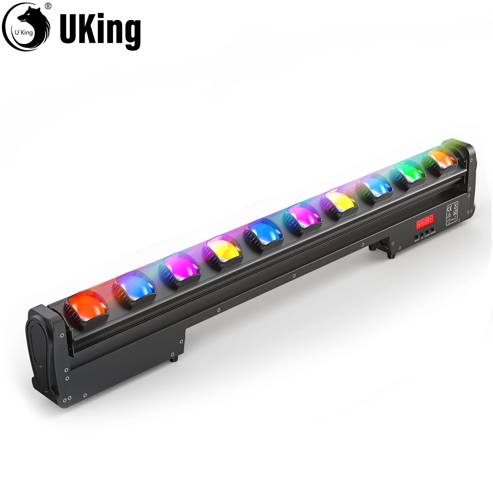 U'King 250W RGBW Wall Washer Light 10X25W LED Rotatable Dot Beam Moving Head Stage Lights For Parties KTV Clubs Bars Weddings DJ