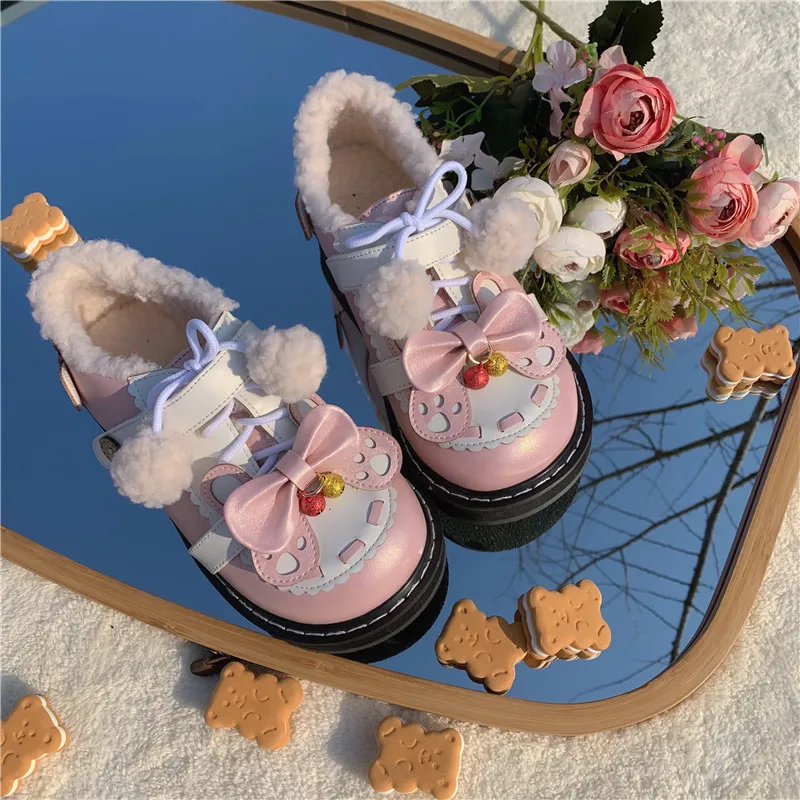 Lolita Original Four Seasons Lolita Big Head Shoes Sweet Girl Student Campus Tea Party Single Shoes