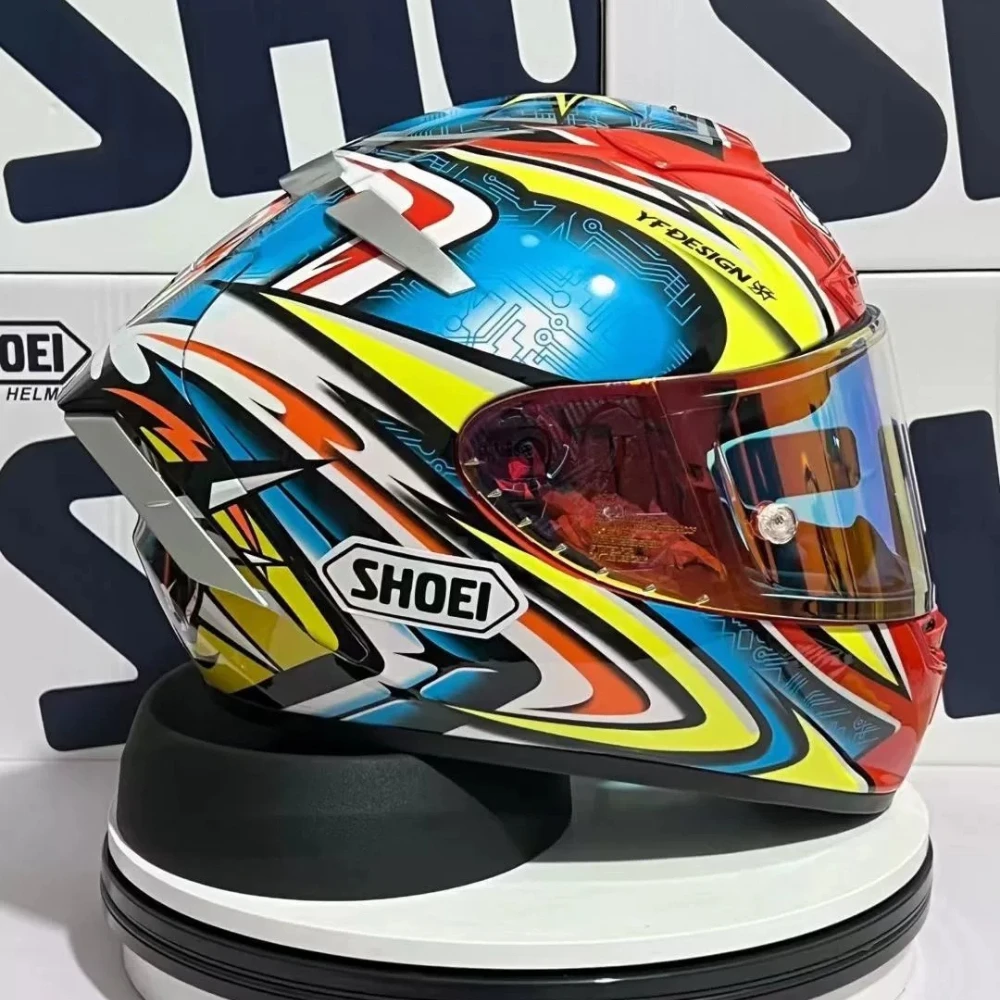 SHOEI X-14 Full-Face Motorcycle Helmet - Red Kato Edition.Unisex Classic Fashion Protective Helmet shoei X-14