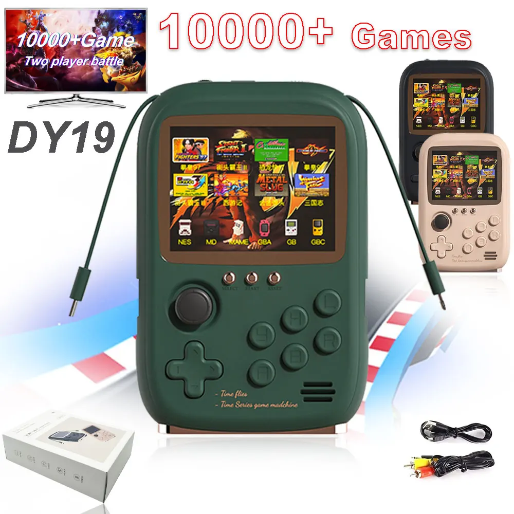 Portable Handheld Game Console 10000+ Games 3.2 Inch LCD Screen Support 2 Players 6000Mah Capacity Game Power Bank Video Players