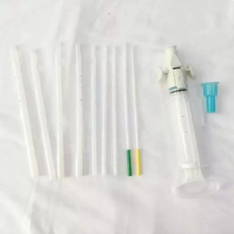Manual Vacuum Aspiration Kit, Double Pinch Valve Autoclavable Aspirator Set for Hospital & Clinic