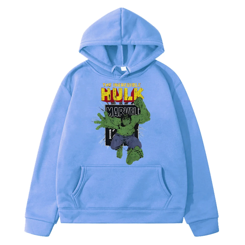 Marvel Print anime hoodie Fleece sweatshirt boys clothes y2k sudadera The Hulk Kawaii hoodies pullover jacket kids clothes girls