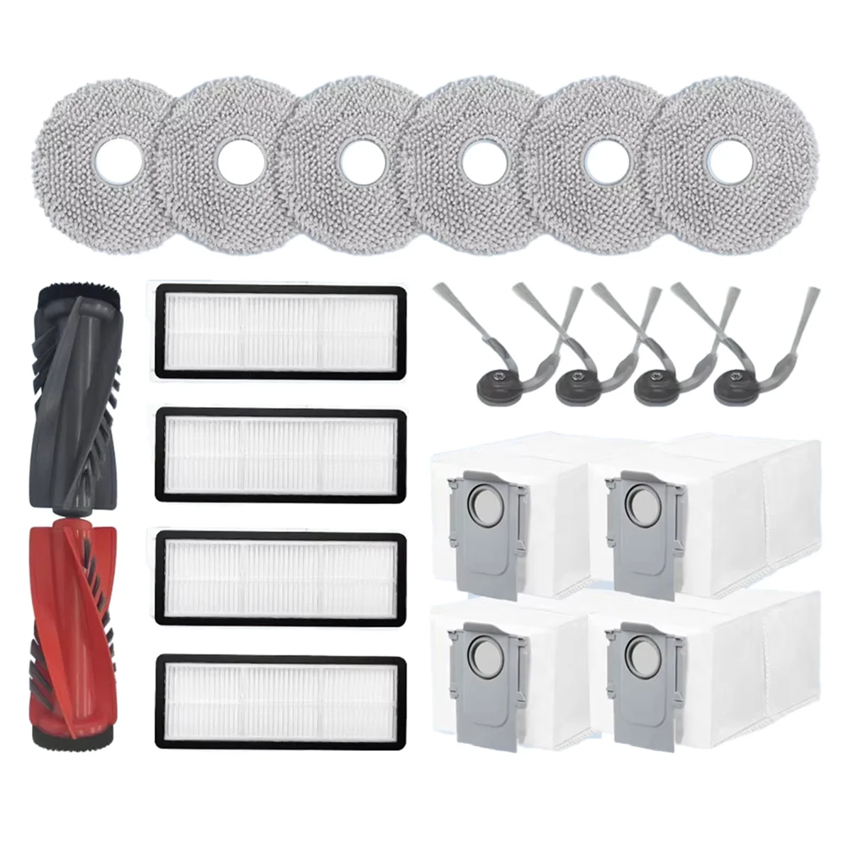 Совместимость с роботом-пылесосом Roborock Qrevo Curv, запасные части, основная боковая щетка, накладка для швабры, HEPA-фильтр, аксессуары для пылесборника — A19G