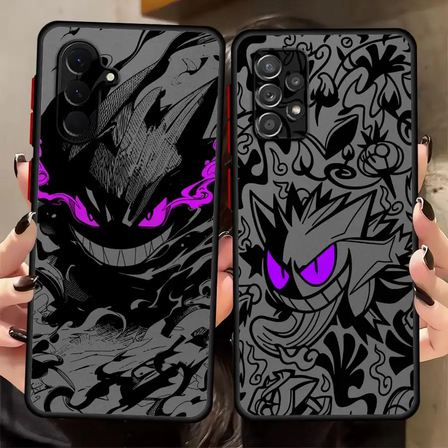 Pokemon Gengar Hülle für Samsung Galaxy A17 A52 A35 A56 A55 A34 A36 A52S A72 A53 A14 A23 A73 A33 A16 A15 A54 Handyhülle