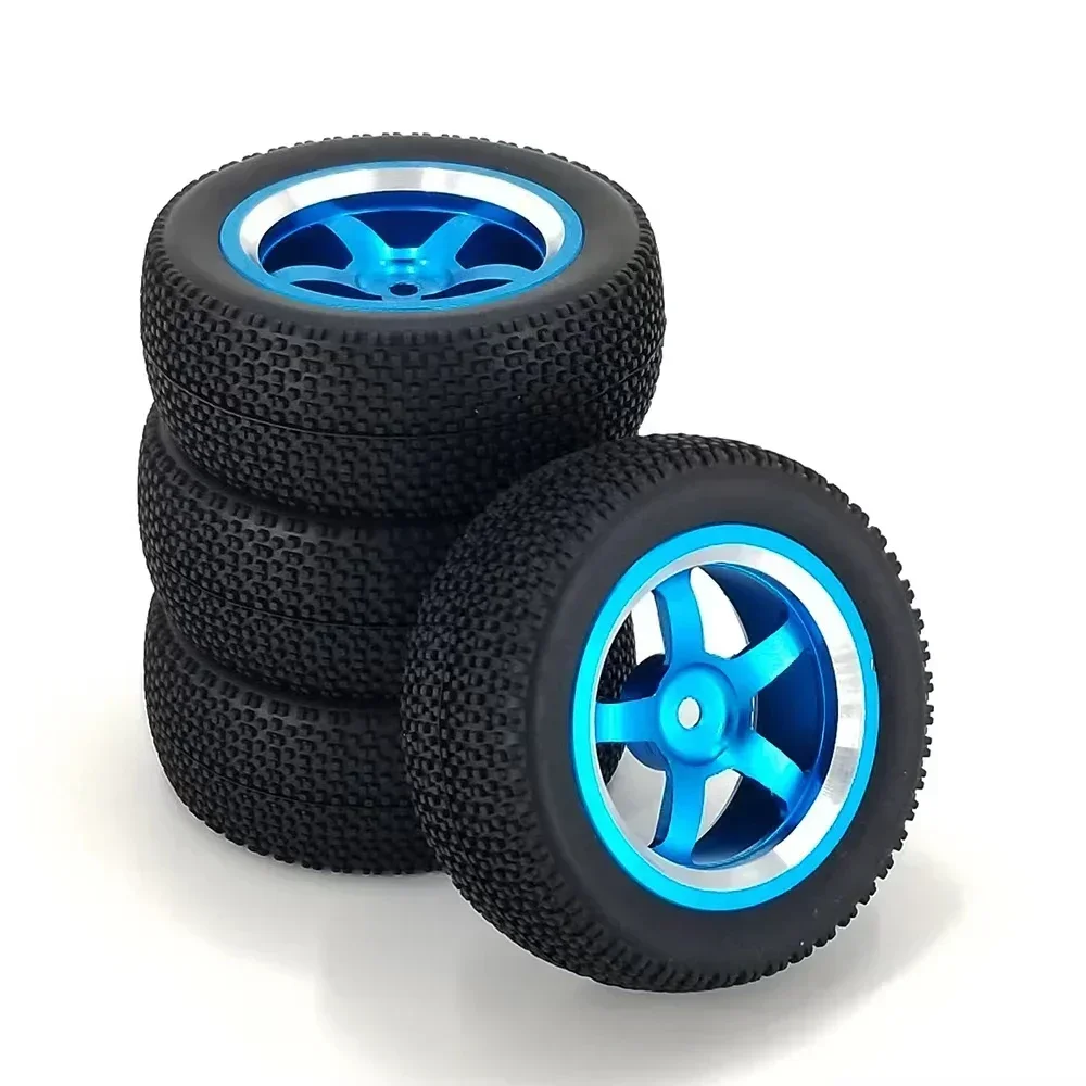 

4 шт. обновленные дорожные резиновые колеса из алюминиевого сплава для WLToys 144001