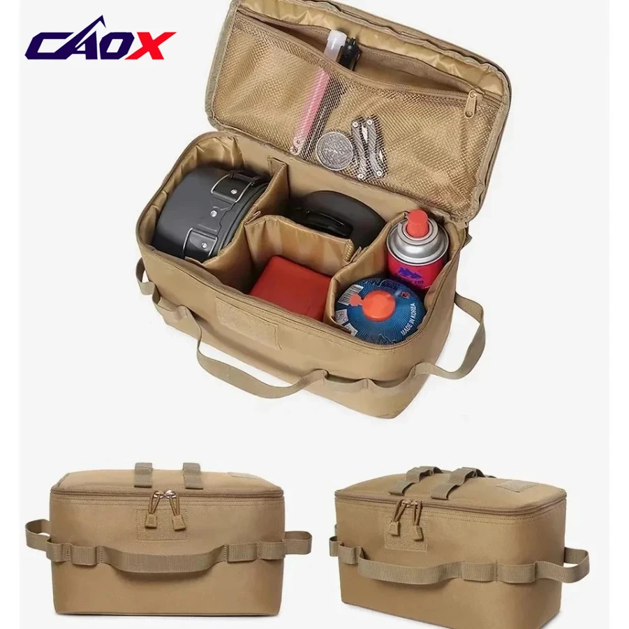CAOX 야외 캠핑 피크닉 가방 캠핑 용품 전술 장비 텐트 캠핑 액세서리 대용량 여행 가방 피크닉 가방