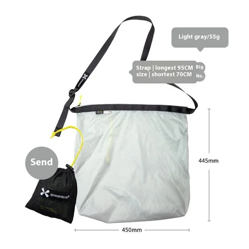 Imagen 2 del producto XENOSMILUS Bolso de compras impermeable y plegable, bolso de hombro ultraligero, bolso de hombro individual, senderismo al aire libre, viajes de ocio