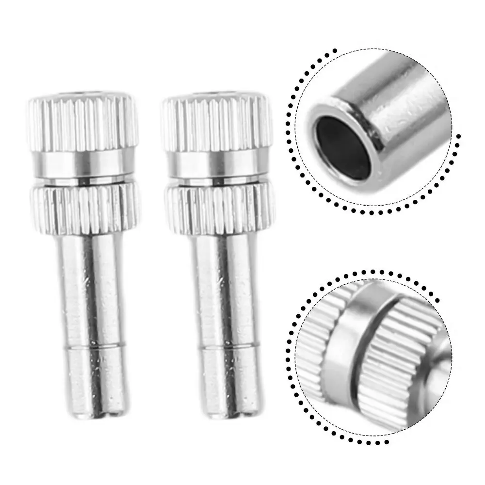 1/5Pcs Quick Pushing Atomizing Misting Nozzle Low Pressure Gardening Irrigation Parts Water Irrigation Sprinkler 8mm 0.15-0.8mm