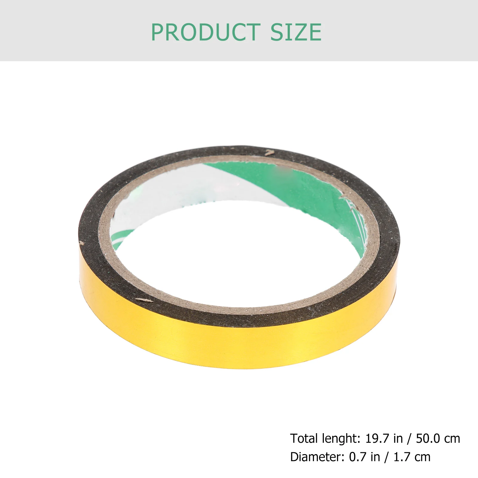 

6 Rolls Gold Stationery Tape Metallized Polyester Film DIY Golden Mirror Washi Tape Graphic Art Decorative Craft