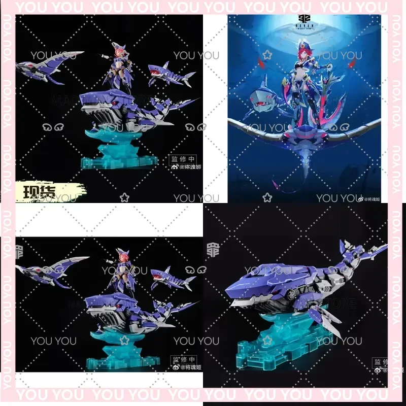 In Stock for Soul Lady Greedy Shark Assembled Model from The Seven Deadly Sins Series Machine Mother Action Figure
