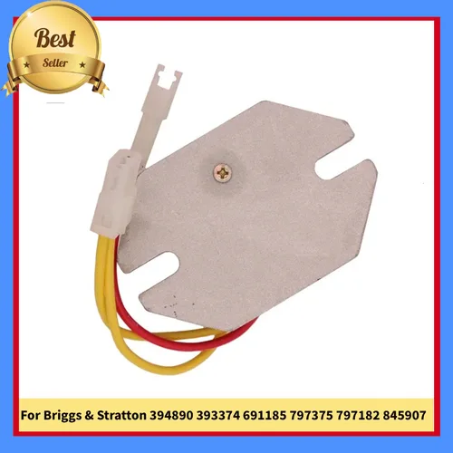 Imagen 2 del producto Rectificador regulador de voltaje de 3 pines y 3 cables apto para Briggs & Stratton 394890 393374 691185 797375 797182 845907