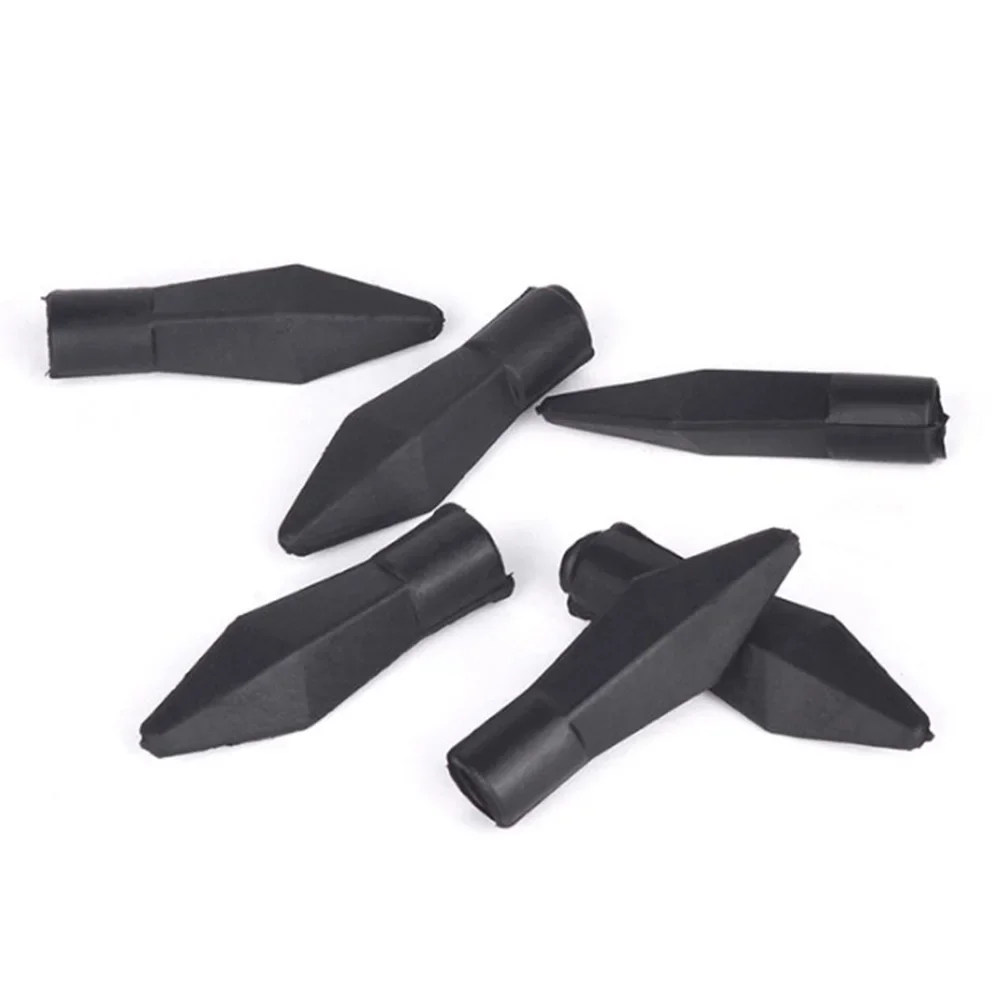 12/24/50pcs Soft Rubber Archery Arrowheads Safety Soft Broadheads Shooting Game Practice Tips For ID 6mm 8mm Arrow Points