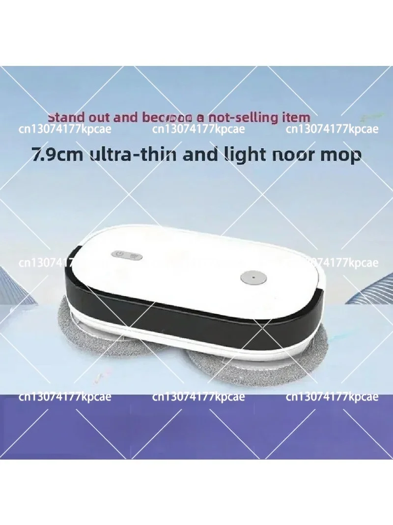 Intelligent Robot Mop, Double-Towing Automatic Floor Cleaner, No-Wash Dust Removal & Humidification