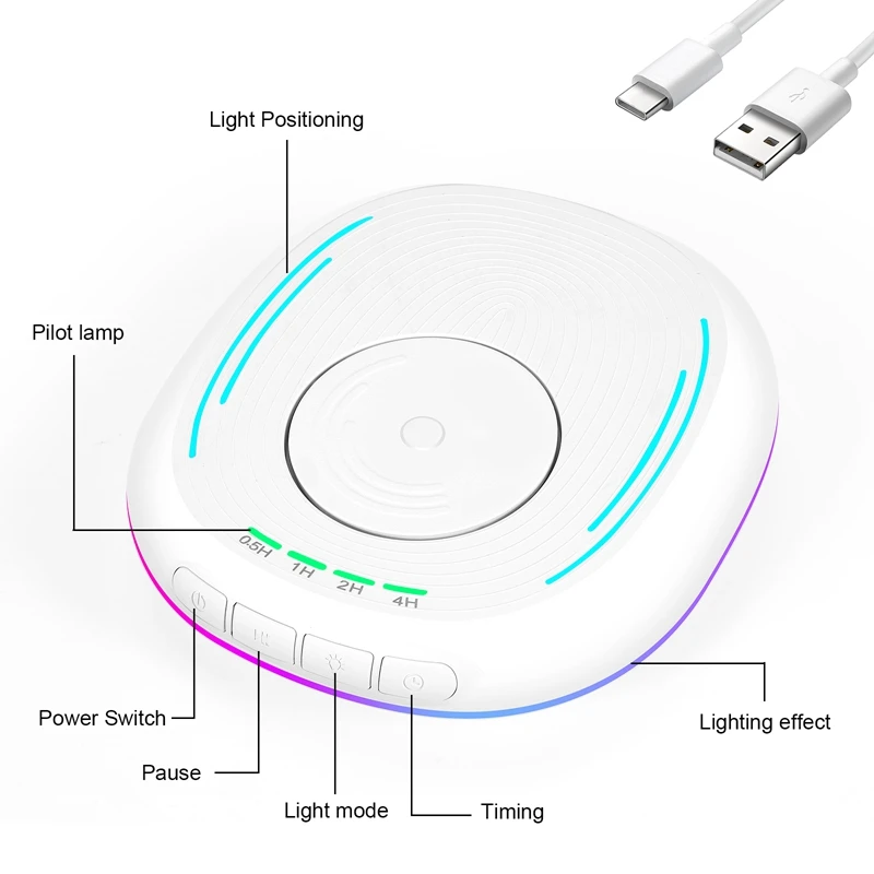 LED Breathing Light Mouse Mover Undetectable Mouse Jiggler With Timer,ON/Off Switch, Random Movement Keep PC Awake